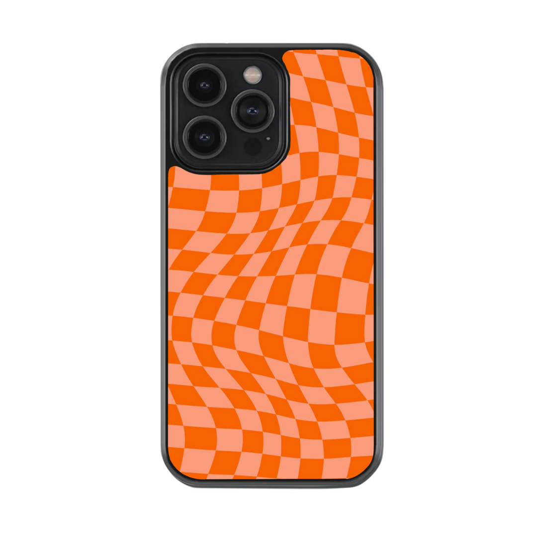 Orange checks case