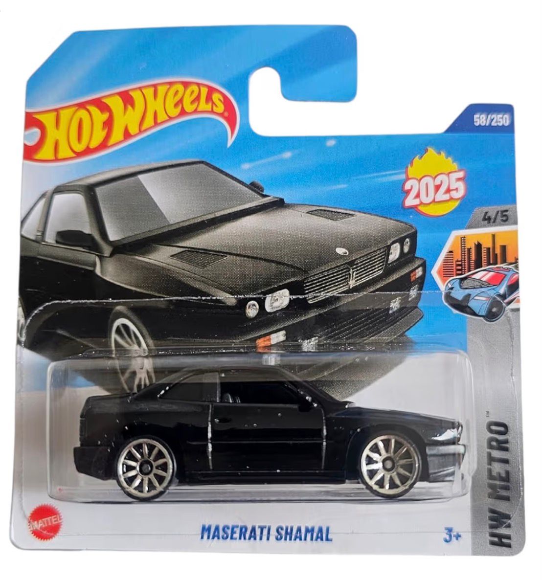 Hot Wheels Maserati Shamal (Black) HW Metro | 1:64 Diecast Car