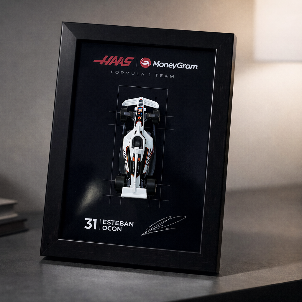 Haas F1 Hot Wheels Car Frame - Formula 1 Diecast Display India - Artistic Affairs