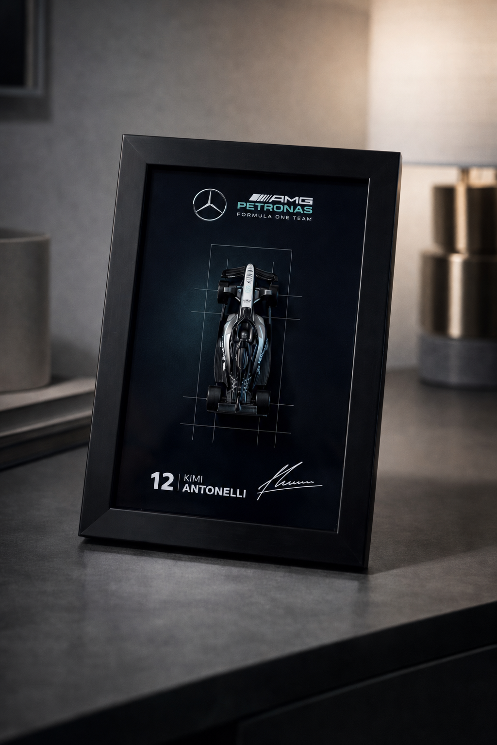 Mercedes F1 3D Car Frame Gift Hamper for Men