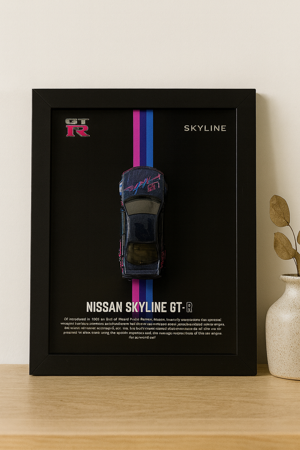 Nissan Skyline GtR 3d Hotwheels Car Frame