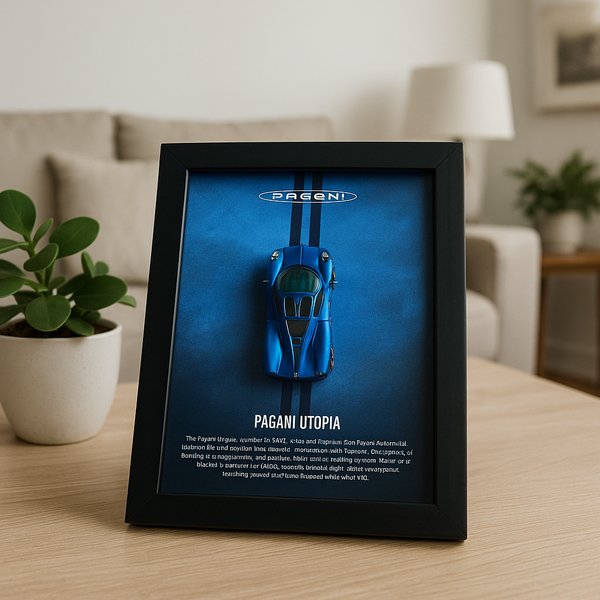 Pagani Utopia 3d Hotwheels Car Frame (blue)