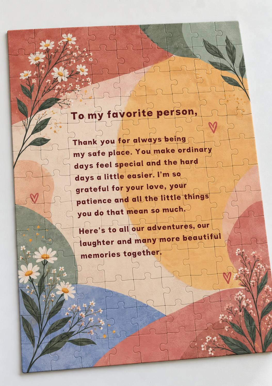 Piece by Piece Letter | Personalised Jigsaw Puzzle Letter Gift