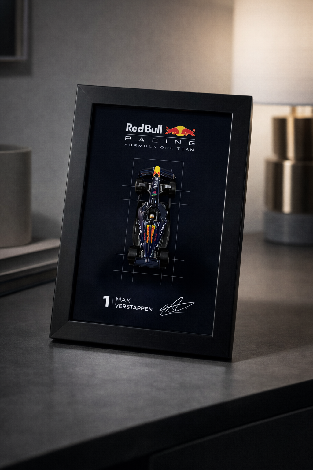 Red Bull F1 Hot Wheels Car Frame - Formula 1 Diecast Display India - Artistic Affairs