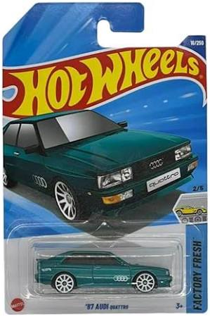 Hot Wheels 87 Audi Quattro Teal Factory Fresh 2/5