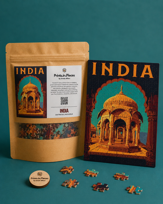 India Puzzle | 120 Piece A4 Domed Architecture Travel Jigsaw