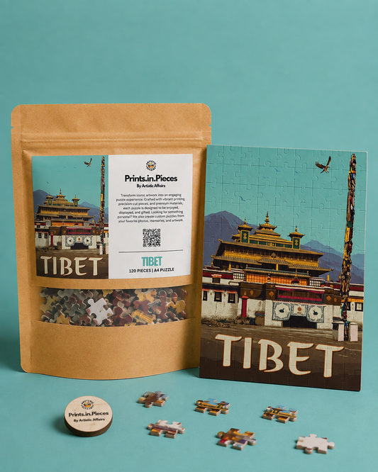Tibet Puzzle | 120 Piece A4 Monastery Travel Jigsaw