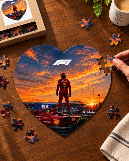 Formula 1 Ferrari Heart Shaped Puzzle
