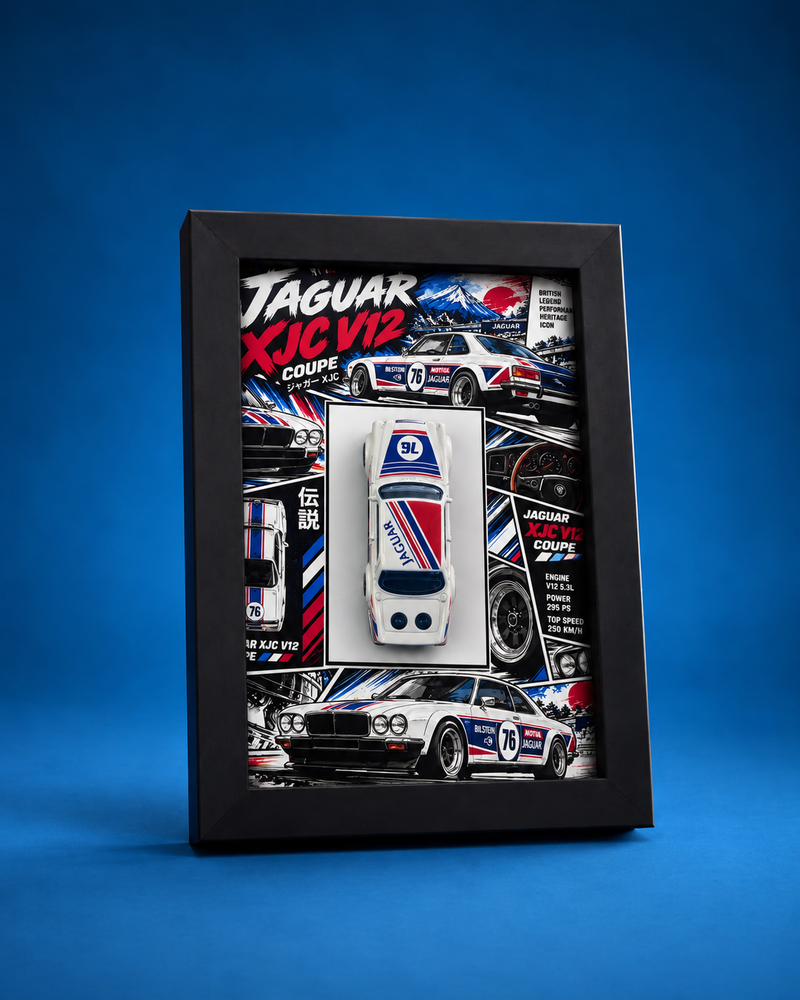 Jaguar XJC V12 Coupe 3D Hot Wheels car frame, main view