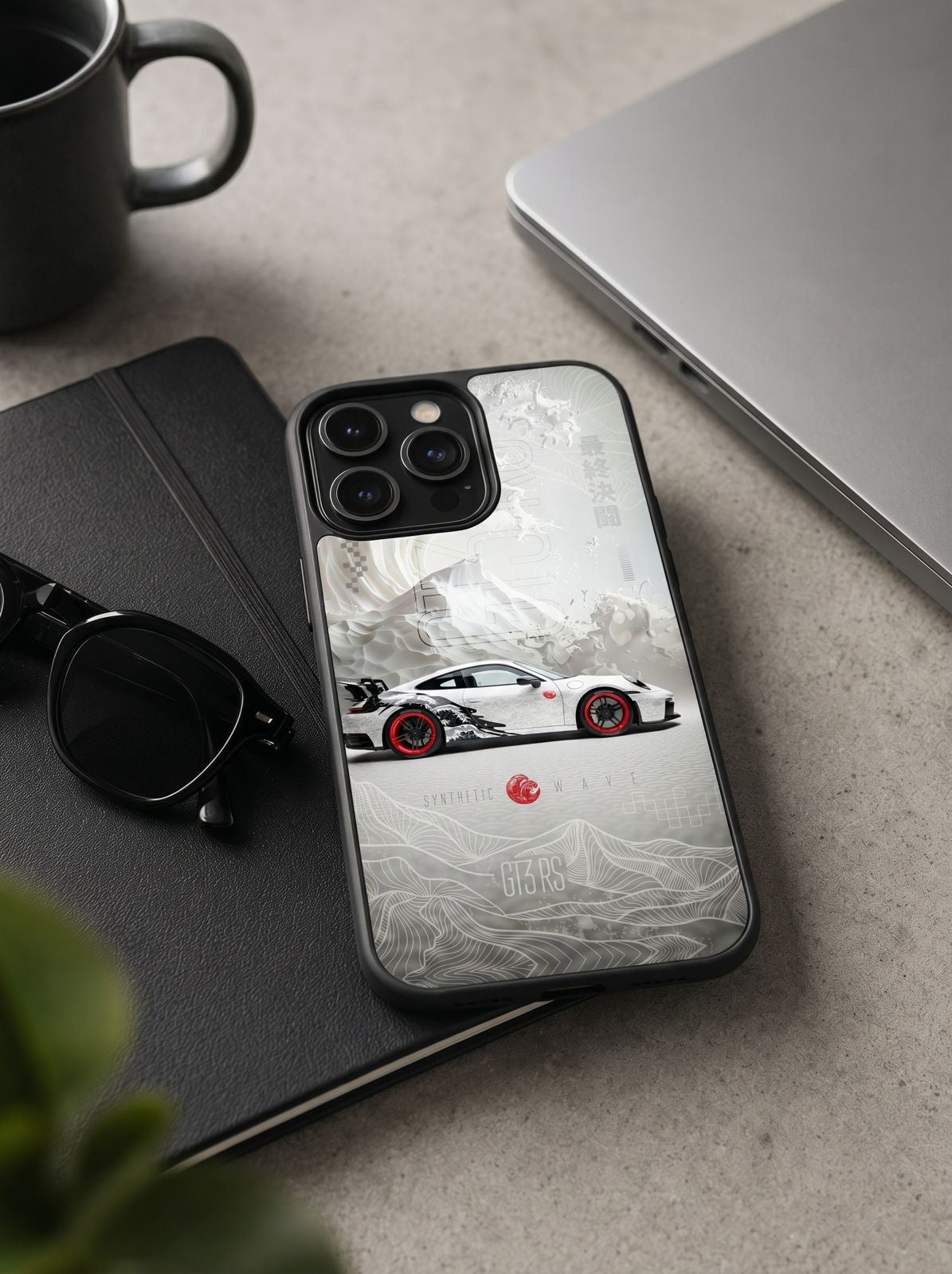 Porsche GT3 RS Synthetic Wave Phone Case