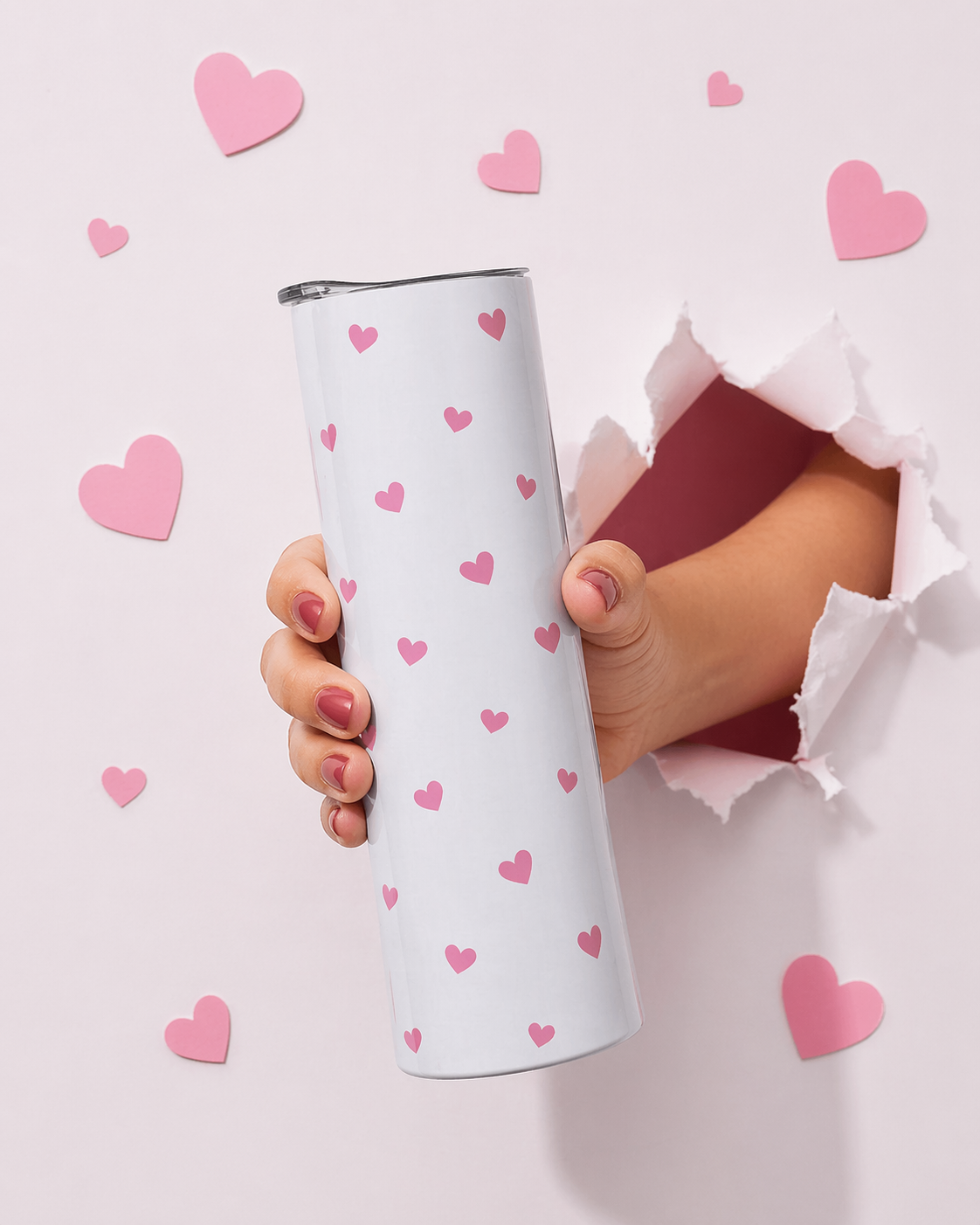 Little hearts tumbler