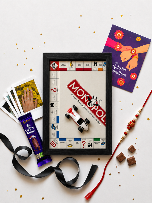 Monopoly Race Car 3D Car Frame Raksha Bandhan Hamper