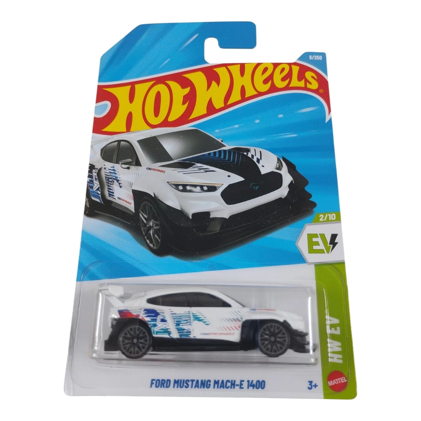Hot Wheels Ford Mustang Mach-E 1400 (White) HW EV | 1:64 Diecast Car