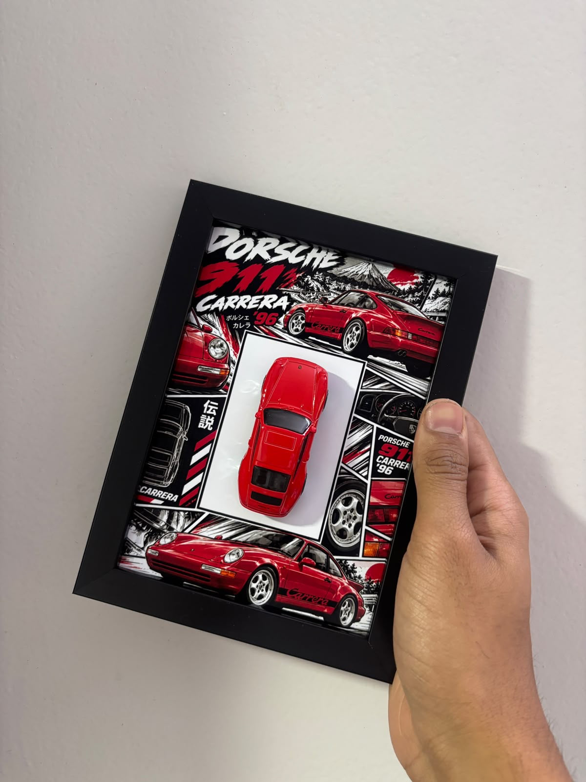 Porsche 911 Carrera '96 3D Car Frame(Manga Edition)