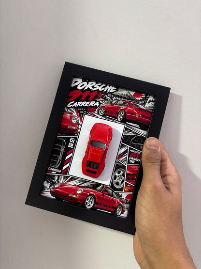 Porsche 911 Carrera '96 3D Car Frame(Manga Edition)
