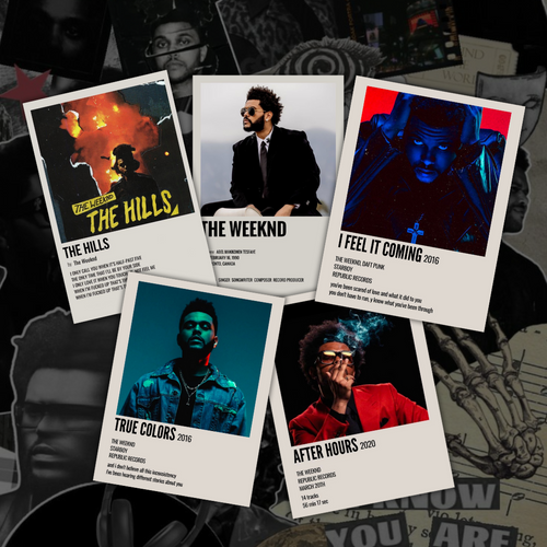The Weeknd Vintage Polaroid Print – Pop Culture Music Fan Collectible