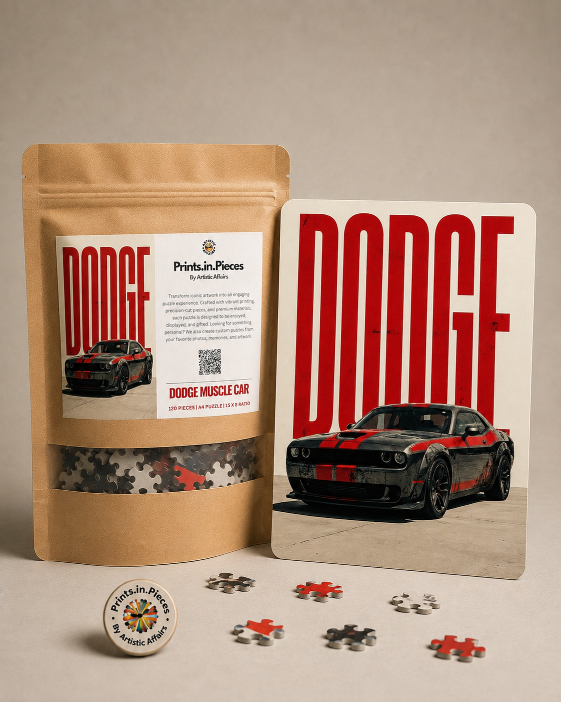 Dodge Challenger Muscle Car Puzzle