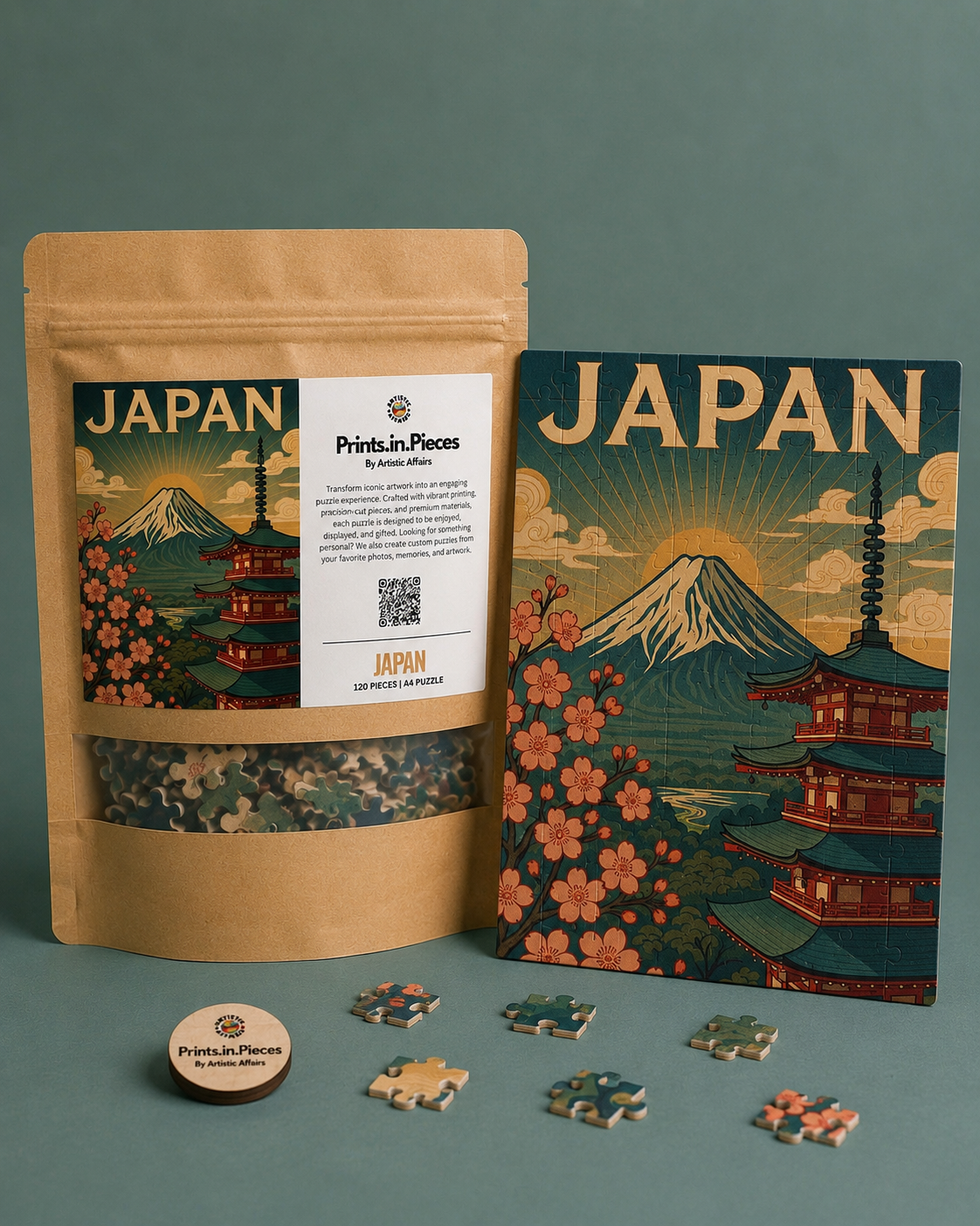 Japan Puzzle | 120 Piece A4 Mount Fuji Travel Jigsaw