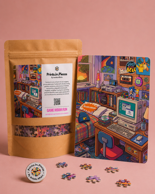Game Room Fun Retro 90s Bedroom Puzzle