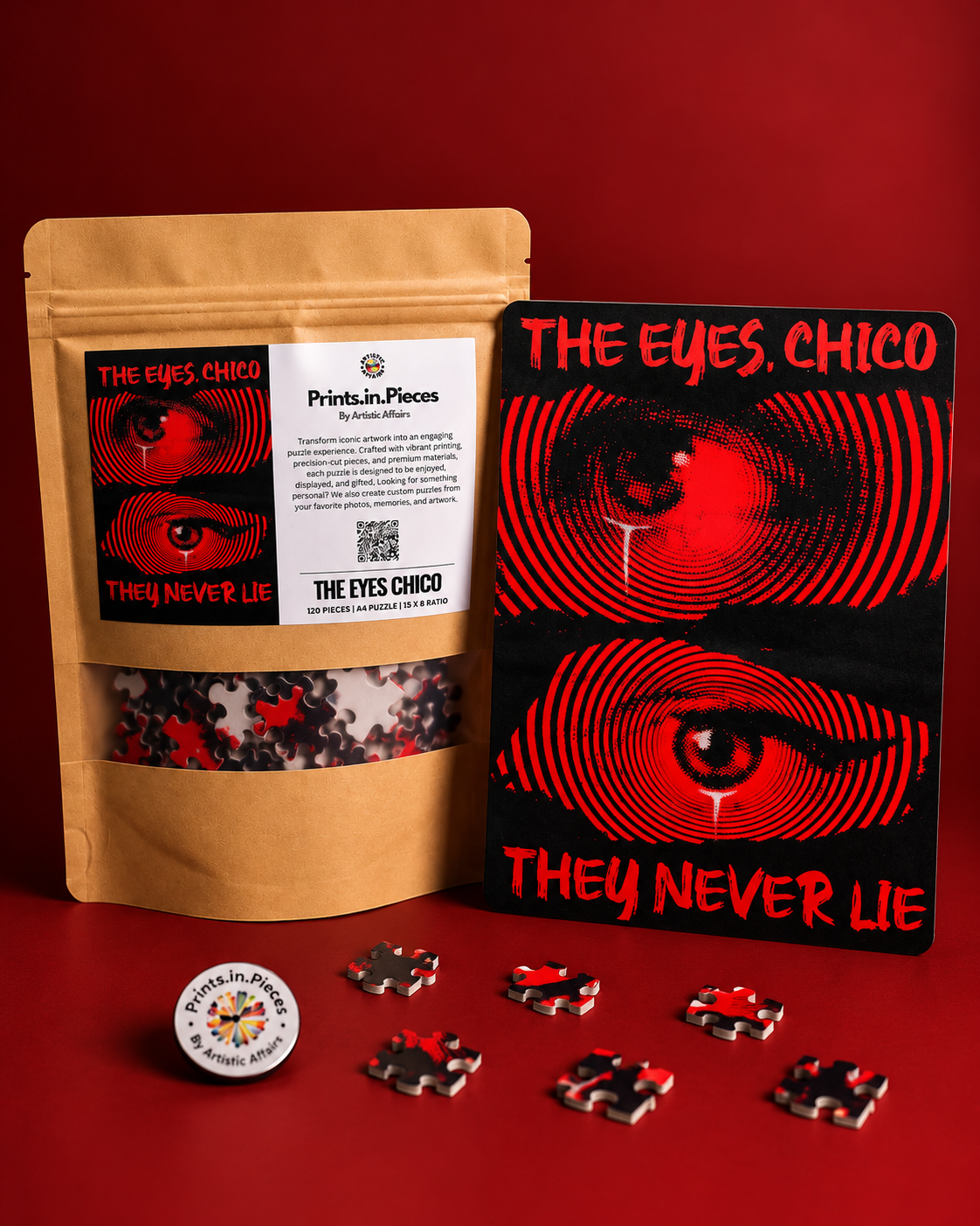 The Eyes Chico They Never Lie Jigsaw Puzzle