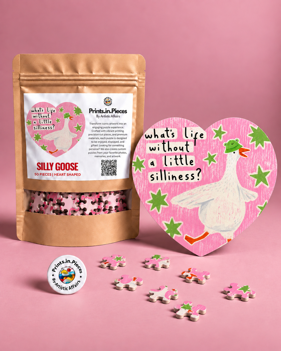 Silly Goose Heart-Shaped Puzzle