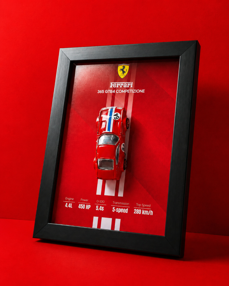 Ferrari 365 Hotwheels 3d car frame