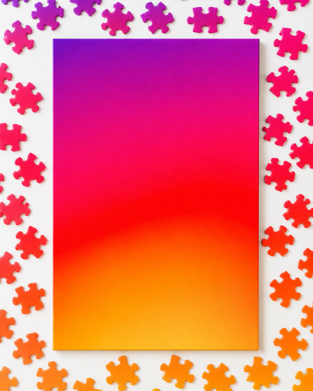 Gradient Puzzle — 120 Piece A4 Colorful Abstract Jigsaw