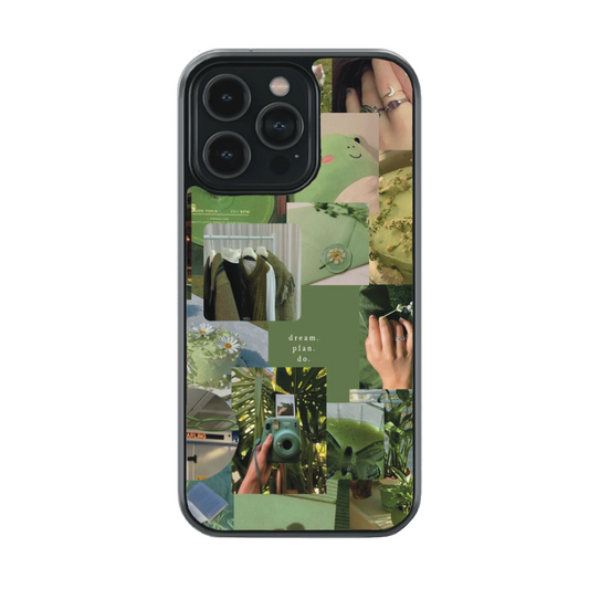 Green cool aesthetic phone case