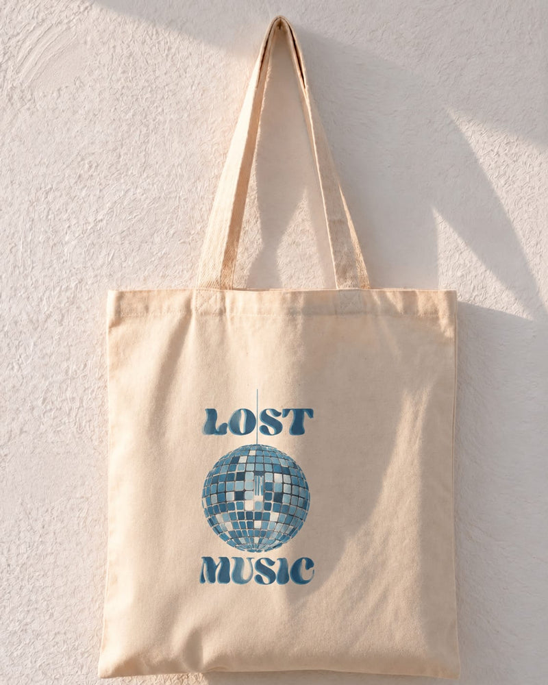 Lost Music Disco Ball Tote Bag