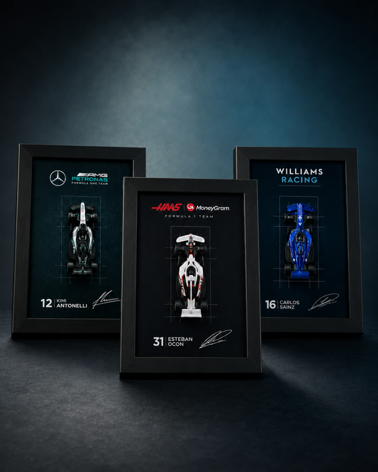 Mercedes + Williams + Alpine F1 Frame Combo — Premium 3-Piece Set