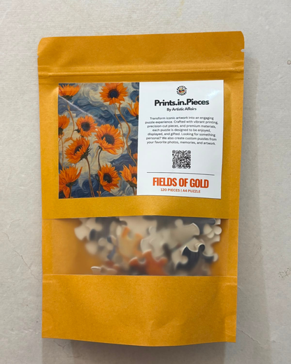 Fields of Gold Puzzle | Prints.in.Pieces | A4 120 Piece Jigsaw