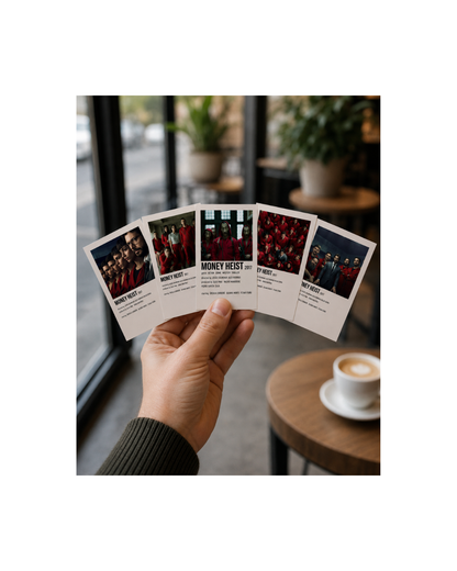 Money Heist Polaroid Collection - Netflix Thriller Fan Set