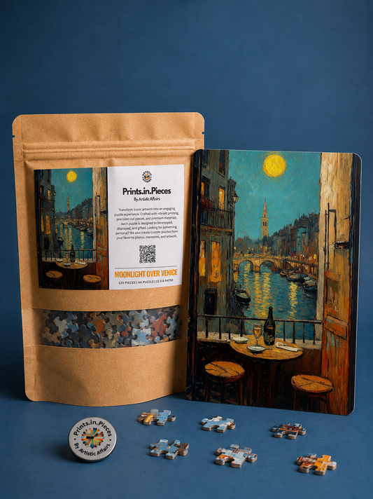 Moonlight Over Venice Puzzle – 120 Piece Venice Art Puzzle