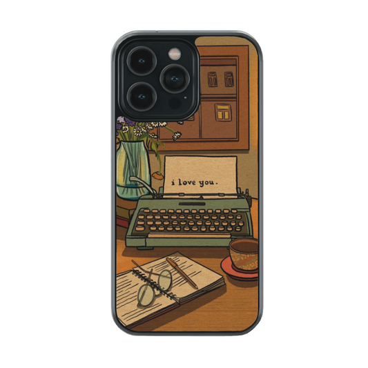 Typewriter phone case