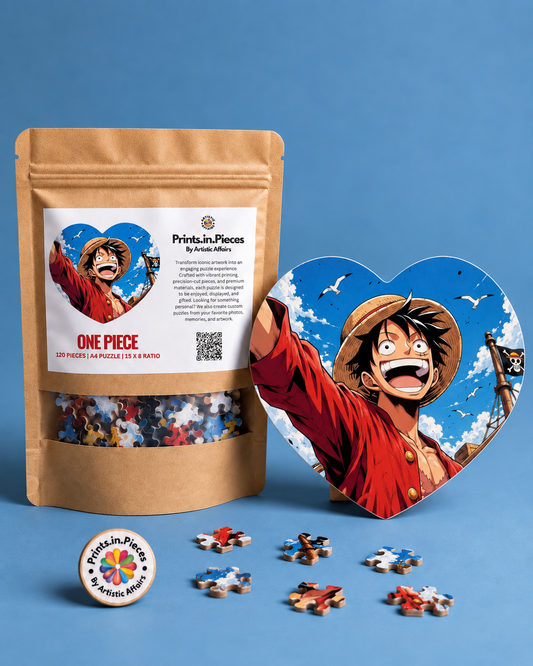 One Piece Luffy Heart Shaped Puzzle