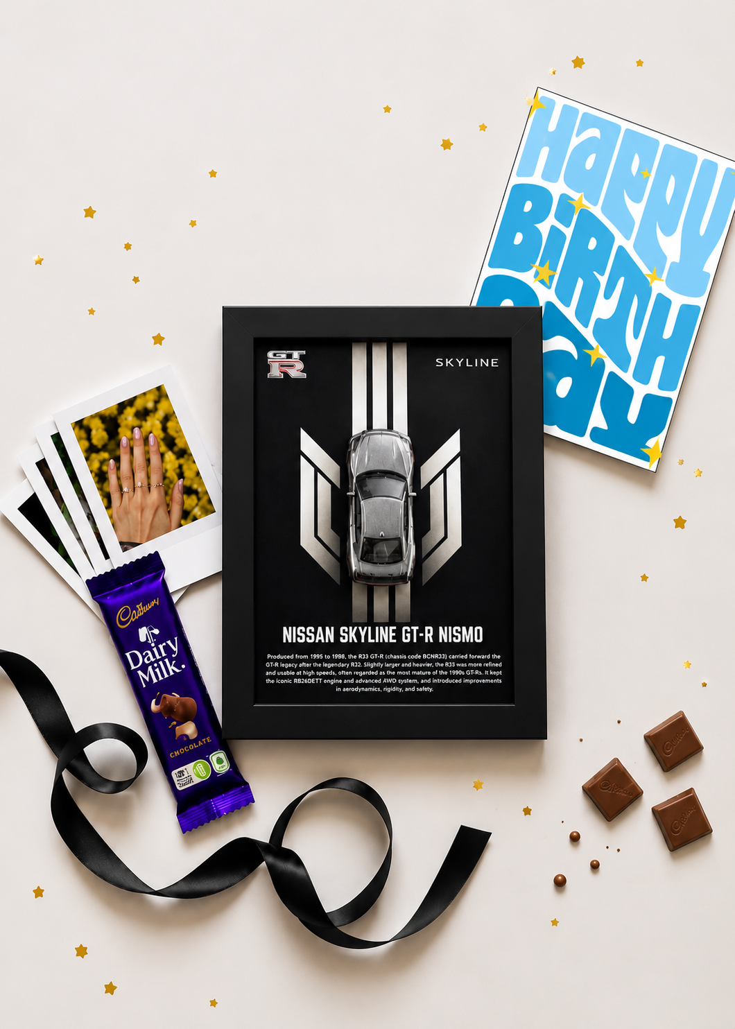 Nissan Skyline GT-R Nismo Birthday Frame Hamper