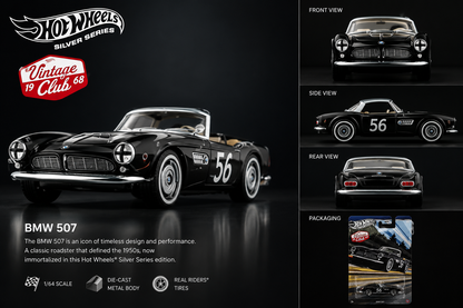 BMW 507 #1 Vintage Club – 2026 Hot Wheels Silver Series
