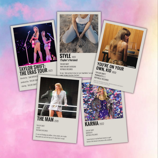 Taylor Swift Vintage Polaroid Prints – Swiftie Fan Music Collectible