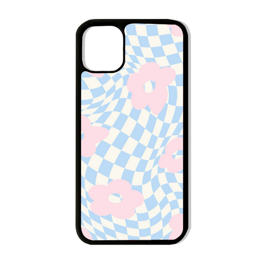 Blue aesthetic checks case