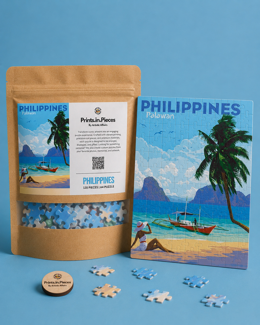 Philippines Puzzle | 120 Piece A4 Palawan Island Travel Jigsaw