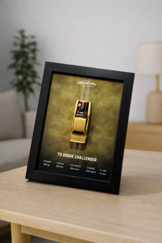 70 Dodge Challenger 3d Hotwheels Car Frame