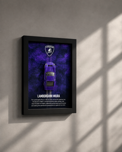 Lamborghini Miura 3D Car Frame