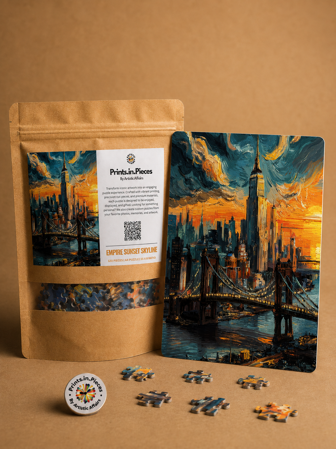 Empire Sunset Skyline New York Puzzle