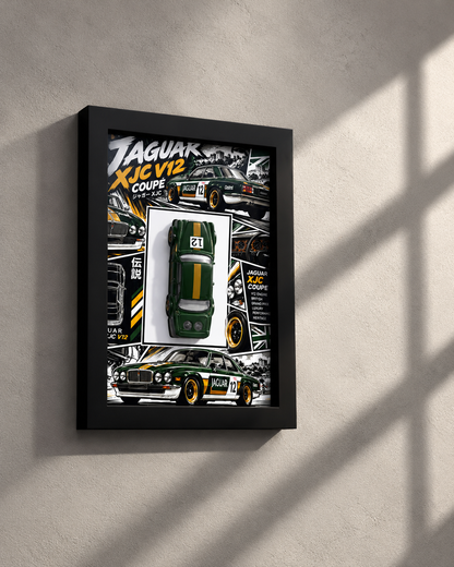 Jaguar XJC V12 Coupé Green 3D Car Frame(Manga Edition)
