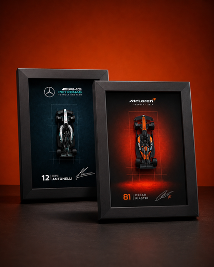 Silver vs Orange F1 Frame Combo — Mercedes &amp; McLaren