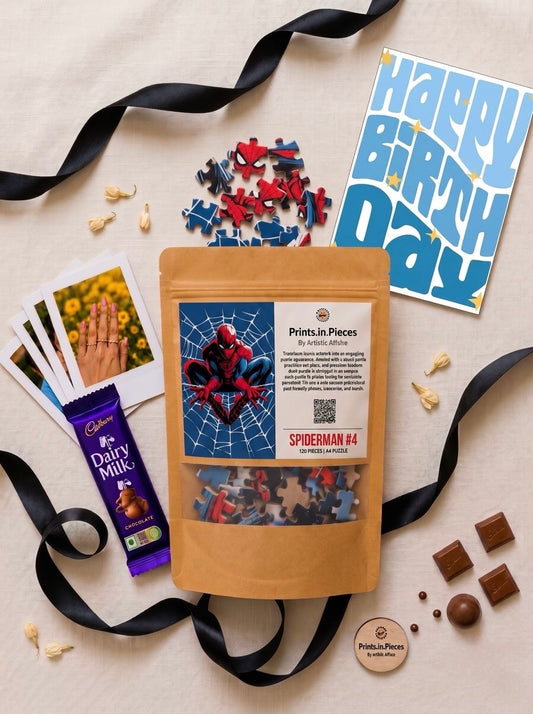 Superhero Web-Sling Birthday Puzzle Hamper