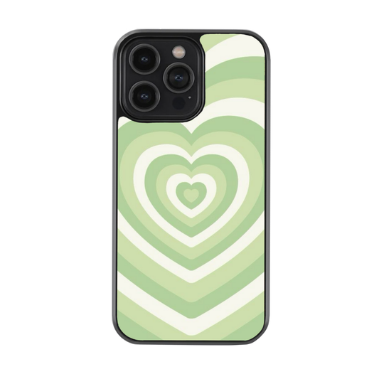 Light Green Hearts Case