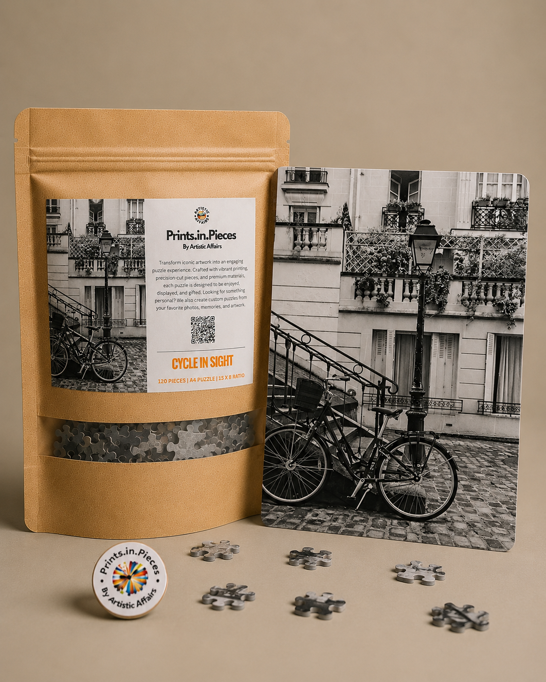 Cycle in Sight Paris Street Puzzle