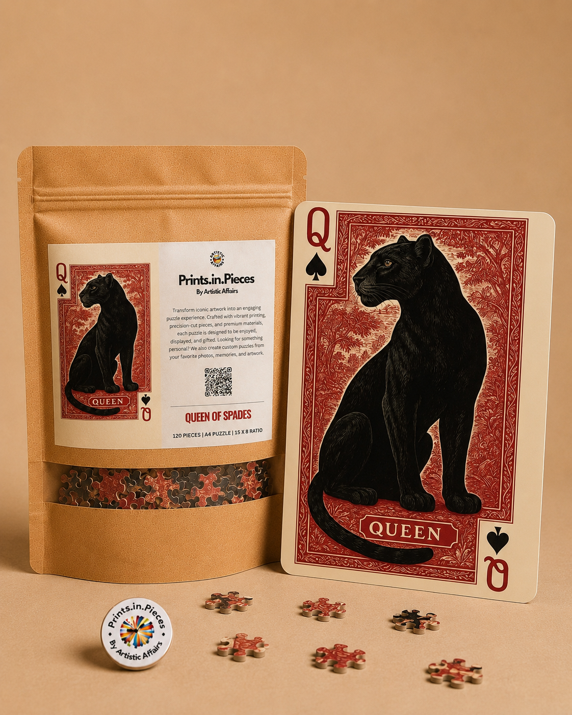 Queen of Spades Panther Puzzle