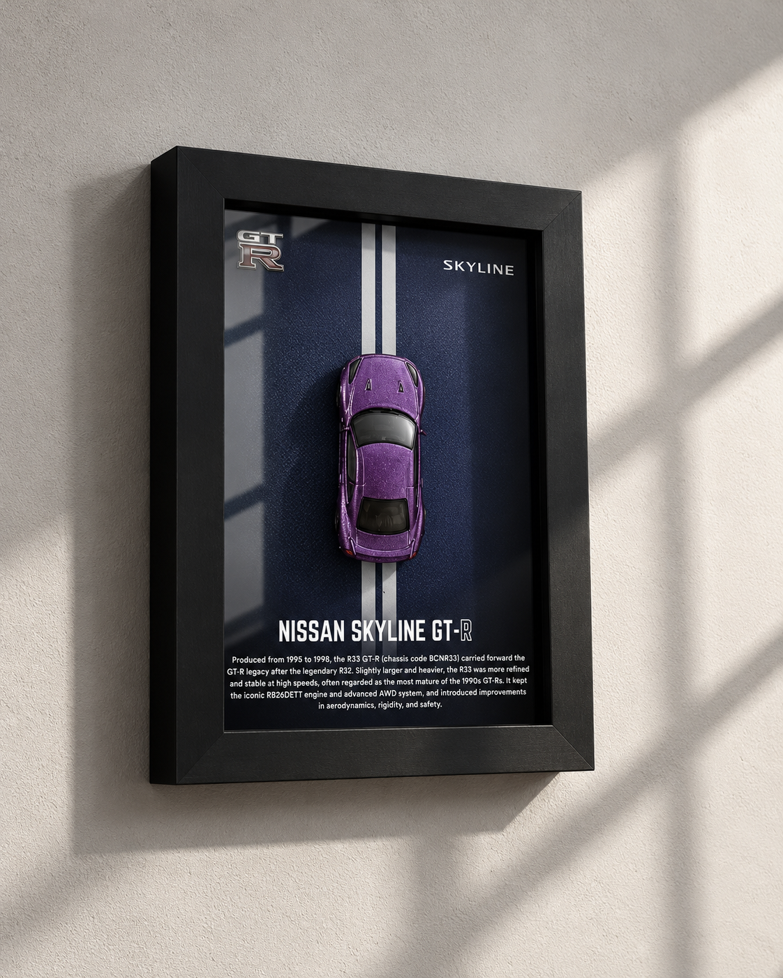 Nissan Skyline GT-R 3D Detachable Car Frame